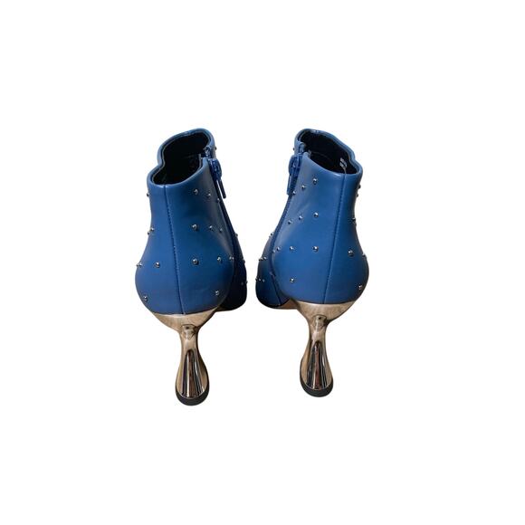 New w/o box Katy Perry blue Studded Booties Sz 6 - Picture 2 of 2